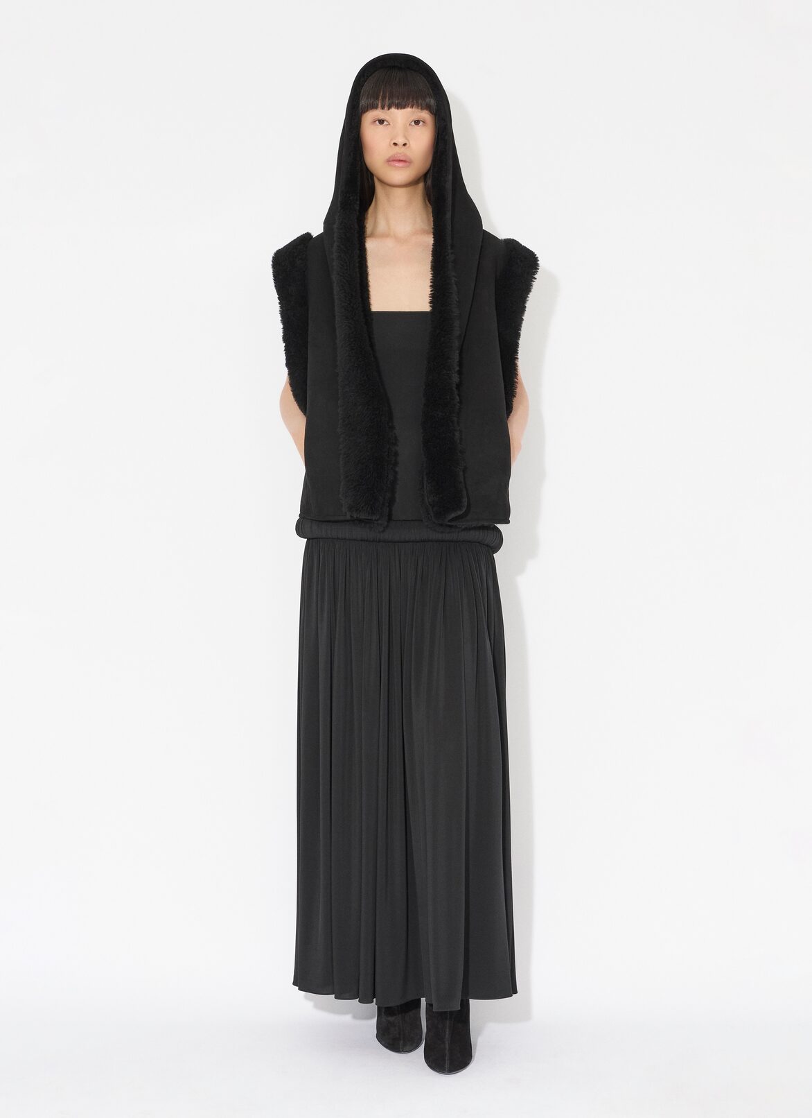 STRAPLESS DRESS IN SUPPLE JERSEY ALAÏA  STRAPLESS DRESS IN SUPPLE JERSEY